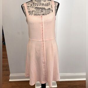 Forever 21 Pink Ribbed Sleeveless Sundress